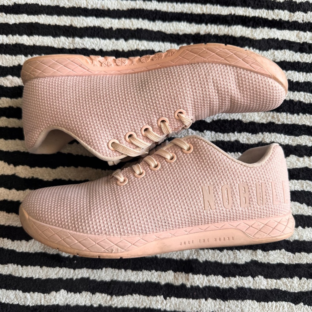 NOBULL Blush Pink Women's Knit Trainer Sneakers size 7